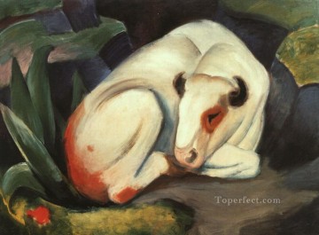 L’expressionnisme expressionniste de taureau Franz Marc Peinture à l'huile